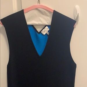 Milly black and blue dress size Large